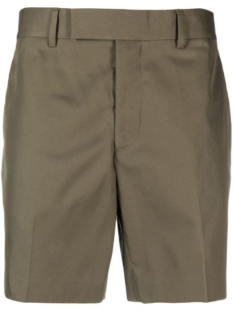 mid-rise cotton chino shorts
