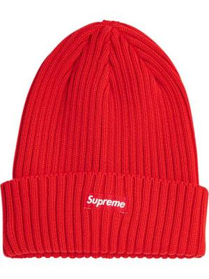 logo-patch overdyed beanie