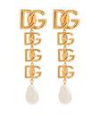 DG Logo pearl-embellished earrings