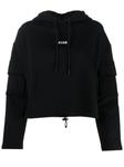 logo-embroidered cargo-pocket hoodie