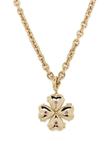 14kt yellow gold Clover ruby necklace