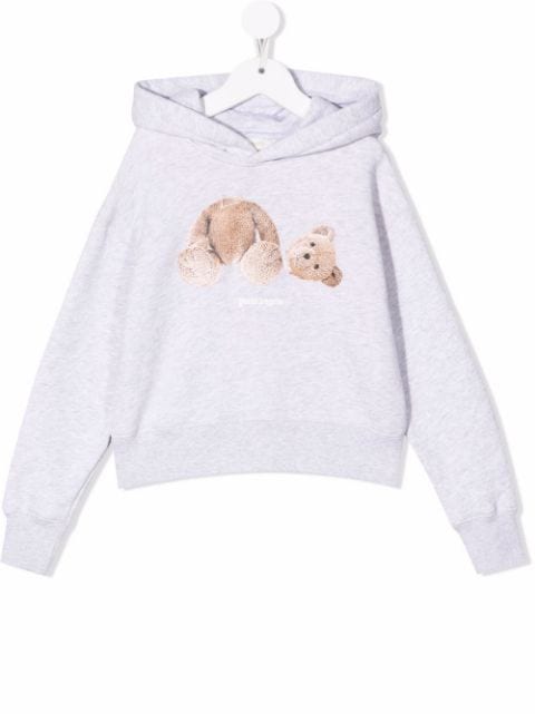 teddy bear-print hoodie