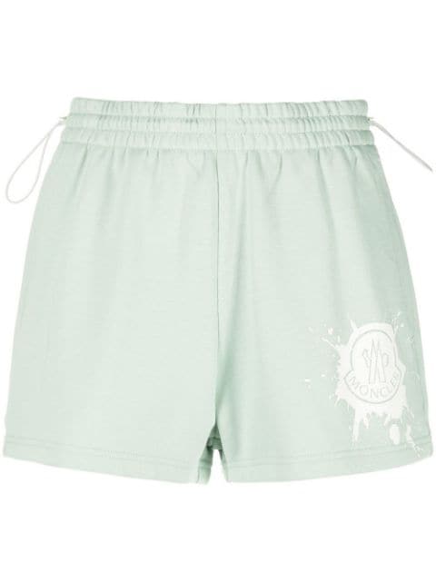 logo-print shorts