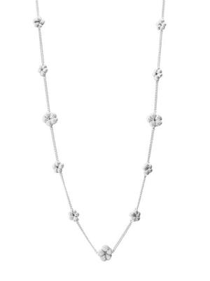Bordados sterling silver necklace