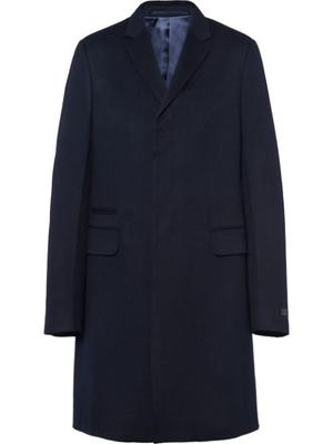 single-breasted cashmere coat