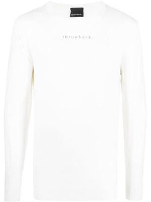 graphic-print merino-blend jumper