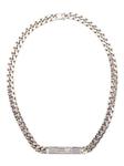 logo-debossed chain-link necklace