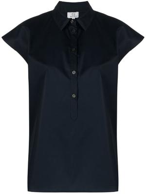 cap-sleeves cotton shirt