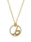 18kt yellow gold Love Letter diamond necklace
