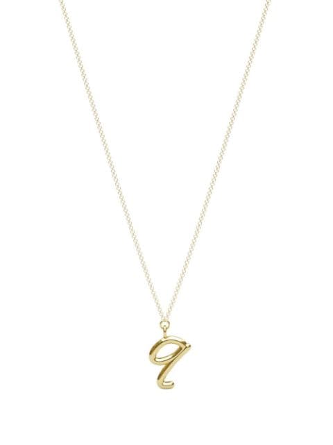 18kt yellow gold Love Letter Q necklace