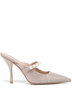 Goldie 100mm pointed-toe mules