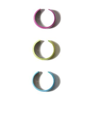 set of three logo-print rings