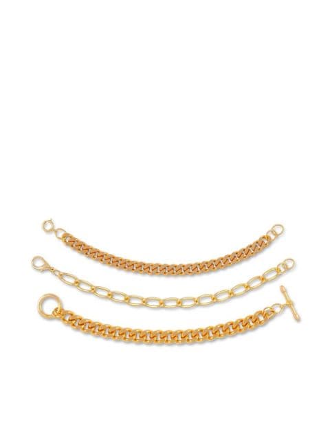 1990s set of three chain bracelets