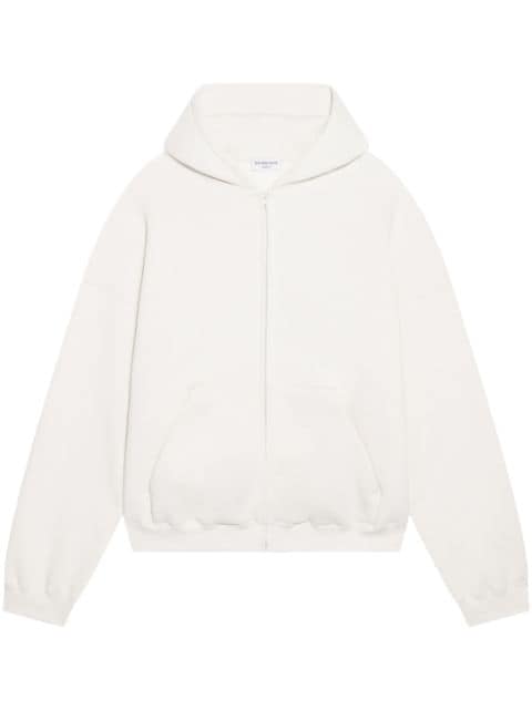 logo-print cotton-blend hoodie