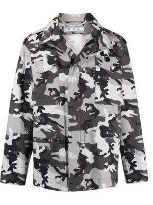 camouflage-print jacket