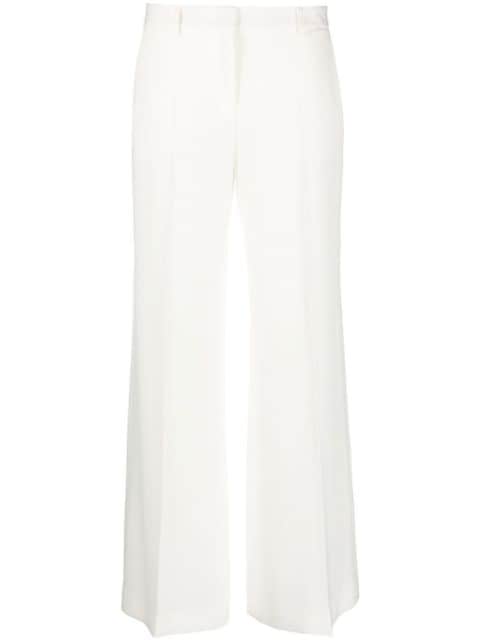 flared tailored-cut trousers