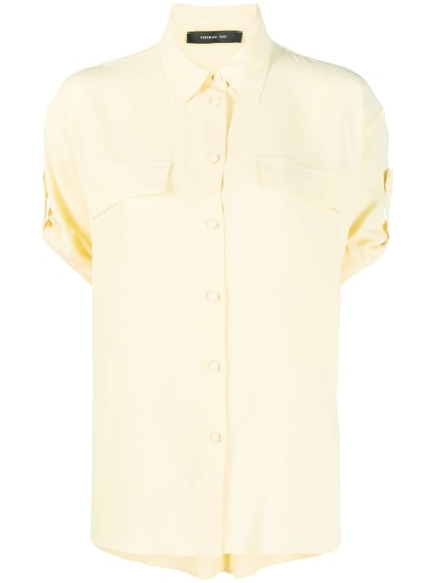 half-sleeve button-down shirt