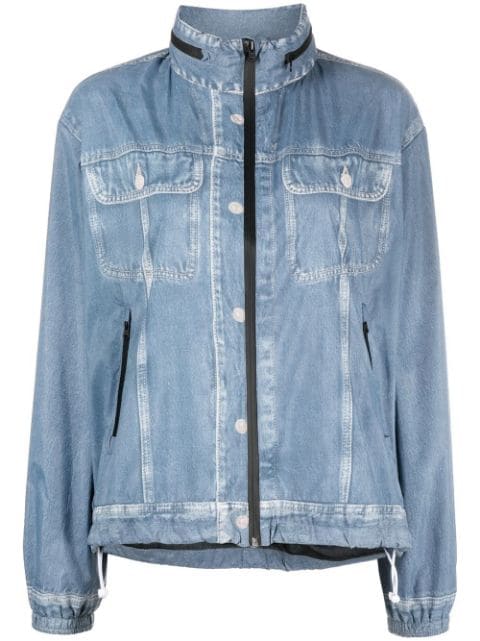 zip-front patterned jacket