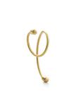 18kt yellow gold Twist Curl 02 single earring