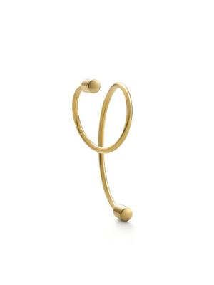18kt yellow gold Twist Curl 02 single earring