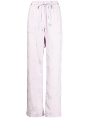 silk-jacquard pyjama pants