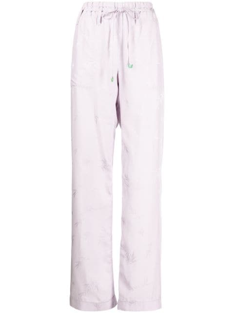 silk-jacquard pyjama pants