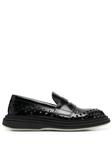 perforated-design loafers