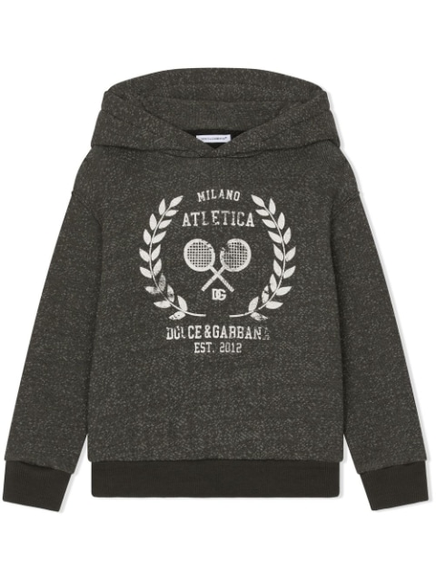 logo-print pullover hoodie