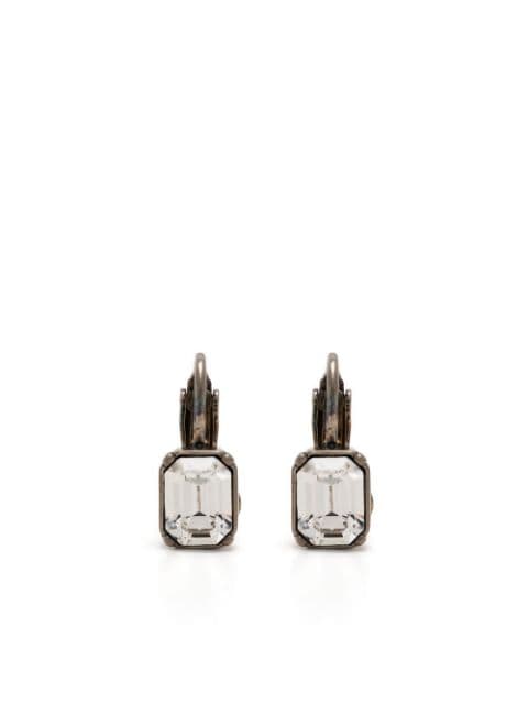 Ibra crystal-embellished clip earrings