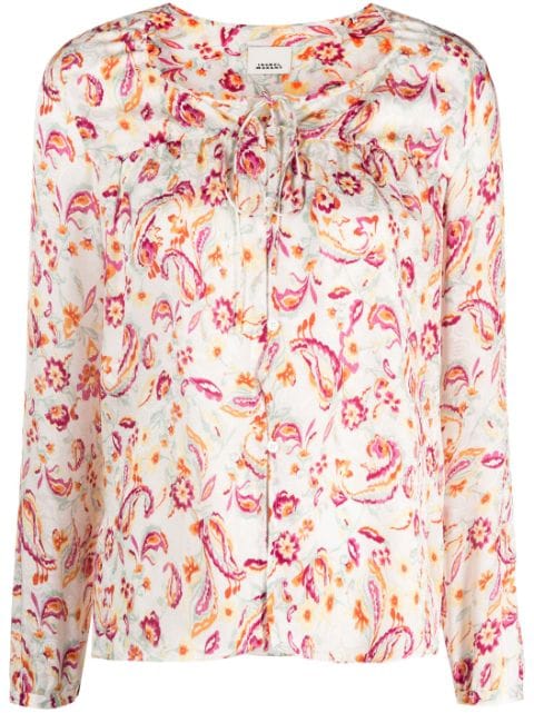 Prian floral-print blouse