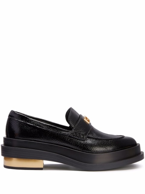 Malick logo-plaque loafers