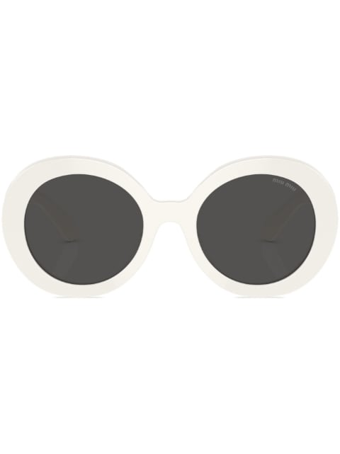 oversized round-frame sunglasses
