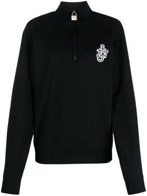 anchor-logo padlock-detail cotton sweatshirt