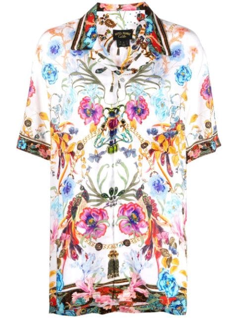 short-sleeve floral-print shirt