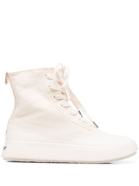 chunky-sole high-top sneakers