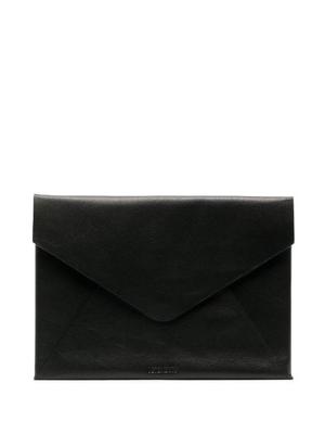 envelope leather clutch bag