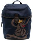 Lion-print detail backpack