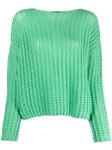 open-knit cashmere jumper