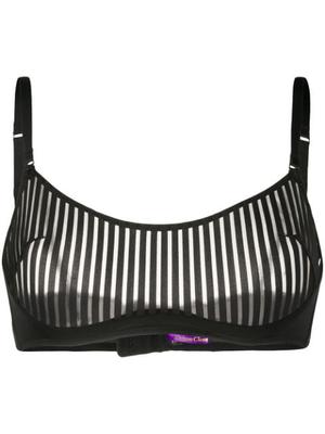 striped underwired bra