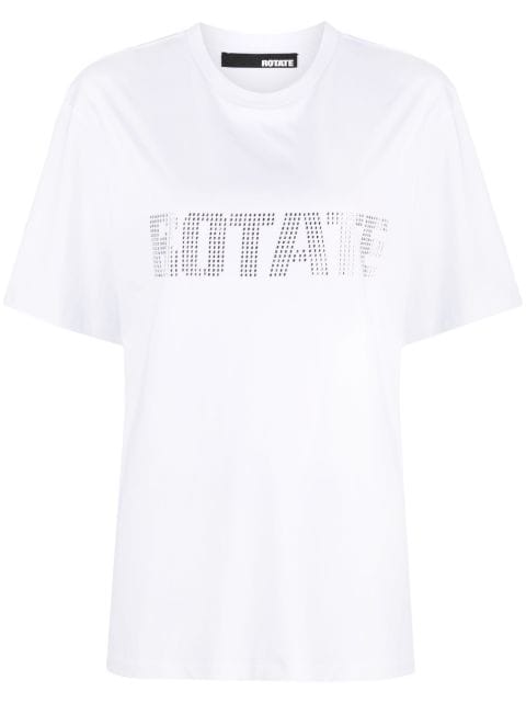 logo-print organic-cotton T-shirt