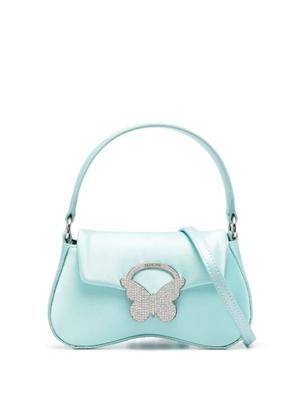 butterfly-plaque leather bag