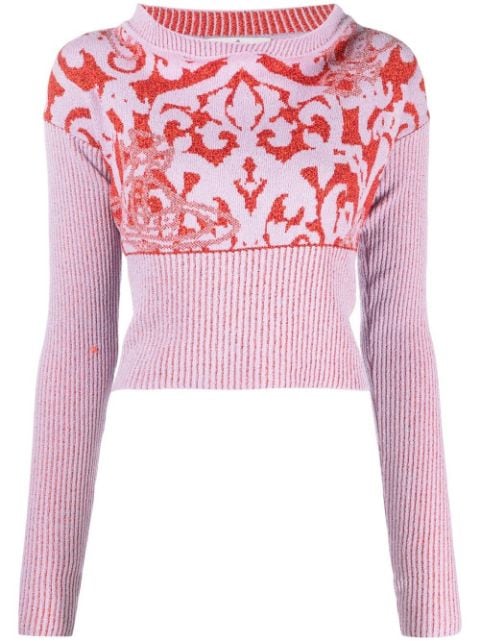 baroque knitted top