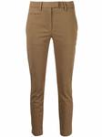 skinny-cut cotton trousers