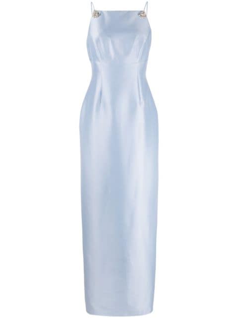 Pryce satin-finish gown