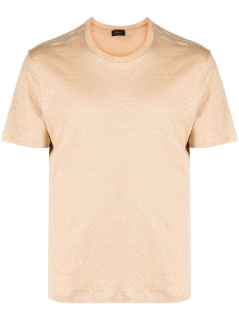 short-sleeved linen T-shirt