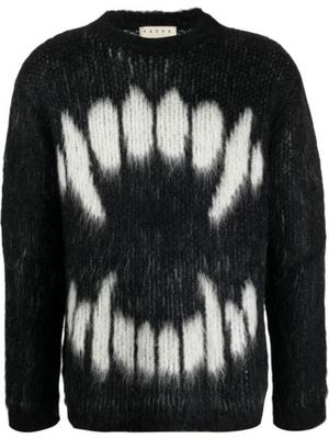 graphic knit jumper