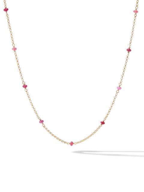 18kt yellow gold Ruby-embellished necklace