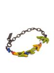 logo-applique chain bracelet