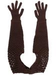 open-knit full-length gloves