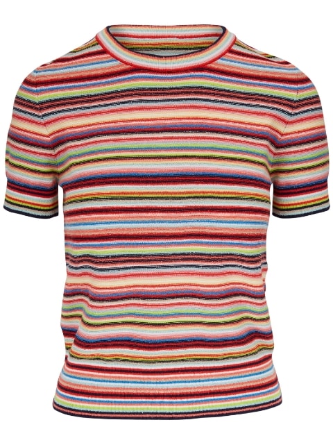 striped knitted T-shirt
